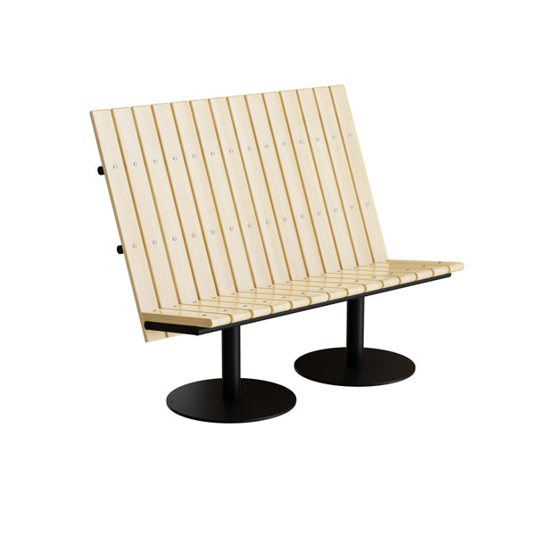 Cirkum Sofa med Høj Ryg og Sort Understel – Fantastisk Tilbud!