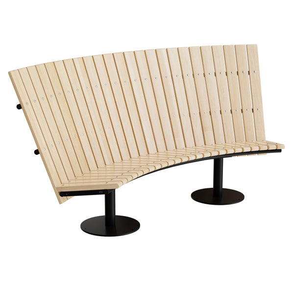 Elegant Buet Sort Sofa med Høj Ryg – Stilfuld Indretning