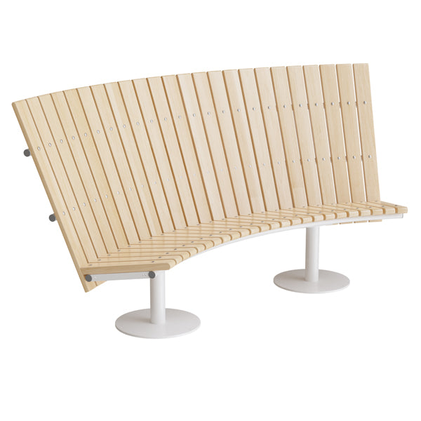 Elegant Hvid Cirkum Sofa med Buet Design til Dit Hjem