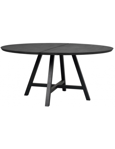 Elegant Sort Rundt Spisebord – Black Friday Tilbud!