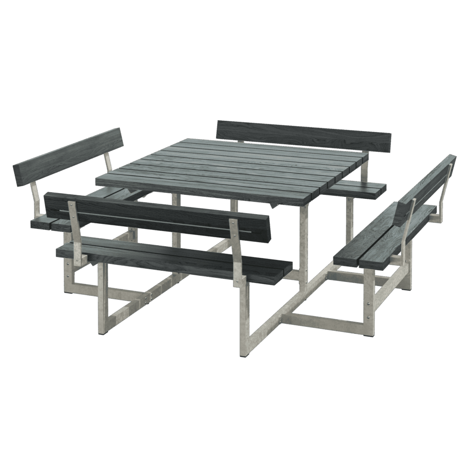 Picnic Bord Bænkesæt med Ryglæn – Luxliving Tilbud!