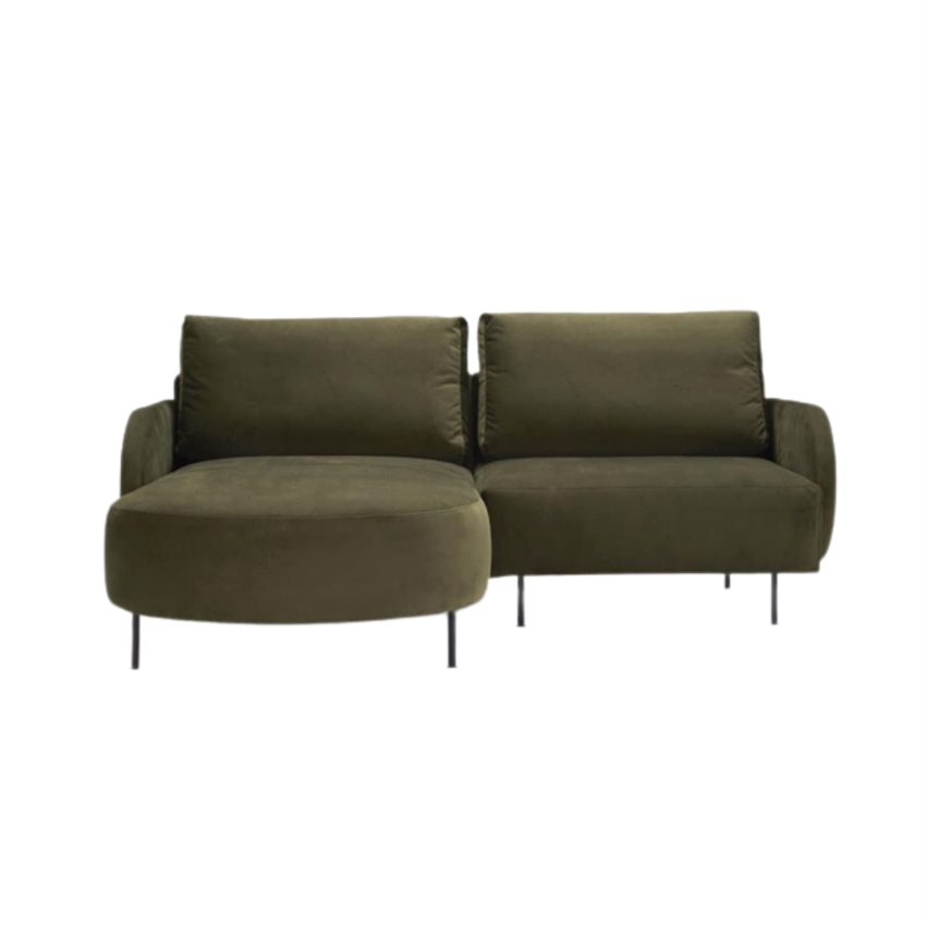 Stilfuld Grøn Nabran Sofa med Chaiselong til Dit Hjem