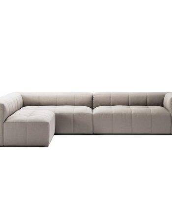 3-Personers Sofa med Åben Ende i Sandshell Beige – Udsalg!