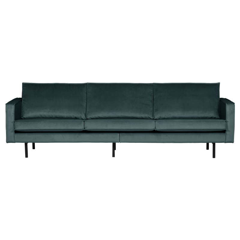 Teal Rodeo Pers Sofa i Velour – BePureHome Tilbud!