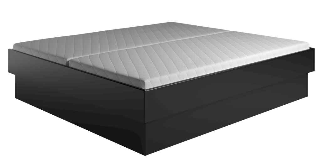 Sort Krone Seng Med Sokkel Enkeltseng Dobbeltseng Bredde Fra 180 Længde Fra 190 210 140 210 - Luxliving