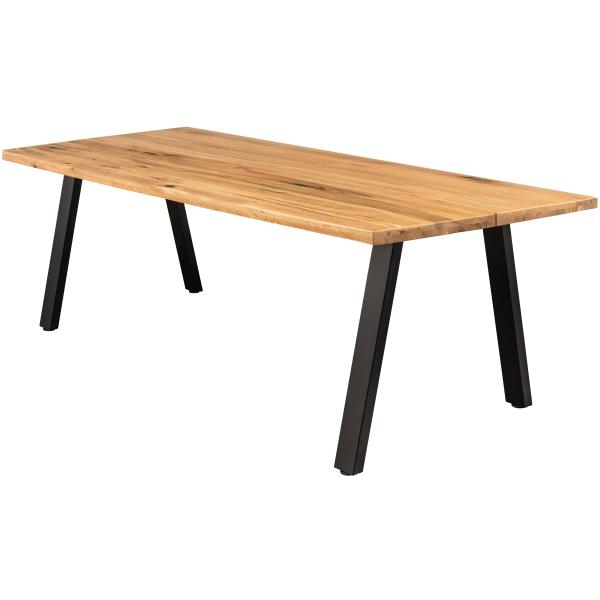 Sort Homeville Firenze Med Skråben 220x95x74cm Natur 220x95x74cm - Luxliving