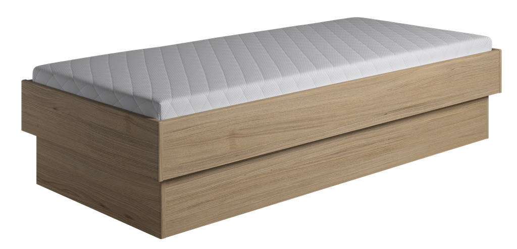 Krone Seng Med Sokkel Enkeltseng Dobbeltseng Bredde Fra 180 Længde Fra 190 210 Egefiner 200 - Luxliving