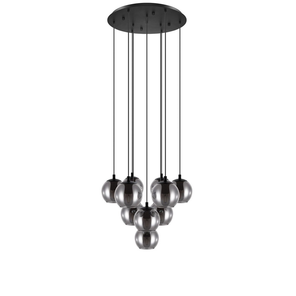 Sort Eglo Ariscani Pendel Lampe Klynge Med E27 - Luxliving - 9002759986544