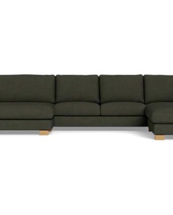 Blå Halifax Sofa Med Chaiselong Open End - Halifax Luxliving