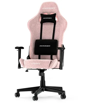 Pink Dxracer Prince Gamerstol Tekstil - Dxracer Luxliving  - 7340136119577