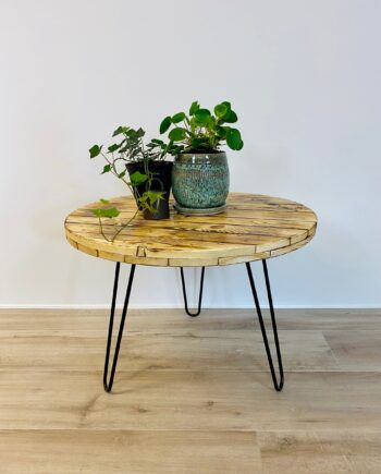 Vida Sofabord Kabeltromle Stråleben Ø80 Lakeret - Kabeltromlen Luxliving