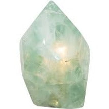 Bjergkrystal Lampe Pointed Top Krystal Med Led Lys Til Klarhed Energi & Rolig Atmosfære Yogo & Yogini Studiobuus - Luxliving