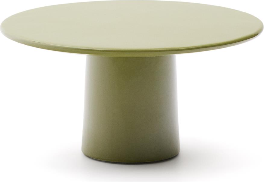 Grøn Sofabord Kave Home Albanella Rundt Beton Look Ø85 H44 - Kave Home Luxliving - 8433840982120