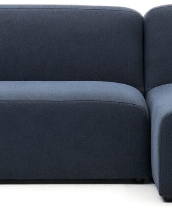 Blå Chaiselong Sofa Højrevendt Personers Kave Home Neom Modulær Strukturstof H78xb263xd89 - Kave Home Luxliving  - 8433840842165