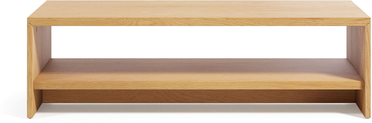 Natur Sofabord Kave Home Abilen Moderne Nordisk Design 120x60x35 Mdf Egetræsfinr Fsc Certificeret - Kave Home Luxliving - 8433840774787