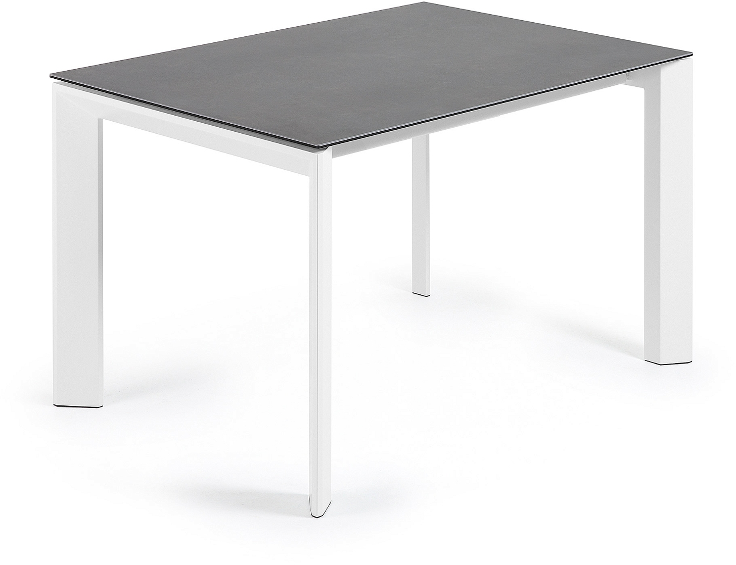 Hvid Spisebord Med Udtræk Axis Fra Kave Home Keramik Stålbord 120 180 Mørkegrå - Kave Home Luxliving - 8433840411484