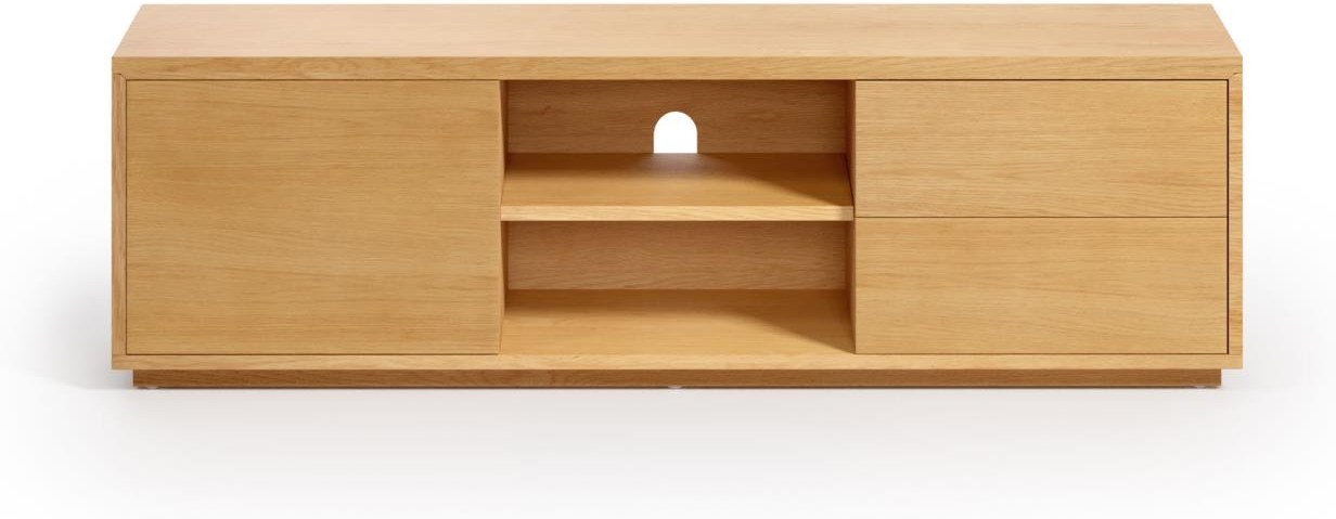 Natur Bord Kave Home Abilen 150x36x44 Mdf Egtræsfiner Skuffer Hylder - Kave Home Luxliving - 8433840794471