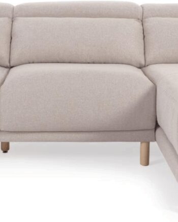 Beige Chaiselong Sofa Kave Home Singa Højrevendt Hjørnesofa Stof - Kave Home Luxliving  - 8433840742571