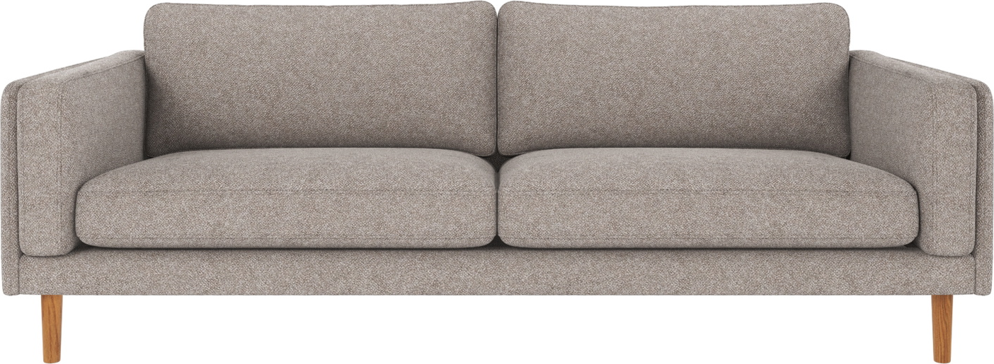 Grå/eg Personers Sofa Rowico Braden Gråt Stof Med Slanke Egetræsben - Rowico Luxliving - 7340126573518