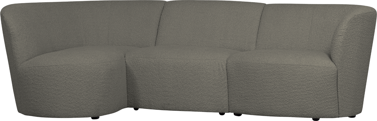 Grøn Woood Coco Personers Sofa Venstrevendt Varm Boucl Komfortabel Chaiselong Til Stuen - Woood Luxliving - 8714713198856