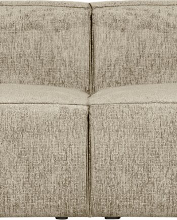 Creme Personers Sofa Woood Bean Polyester Velvet 246 Bred - Woood Luxliving  - 8714713189861