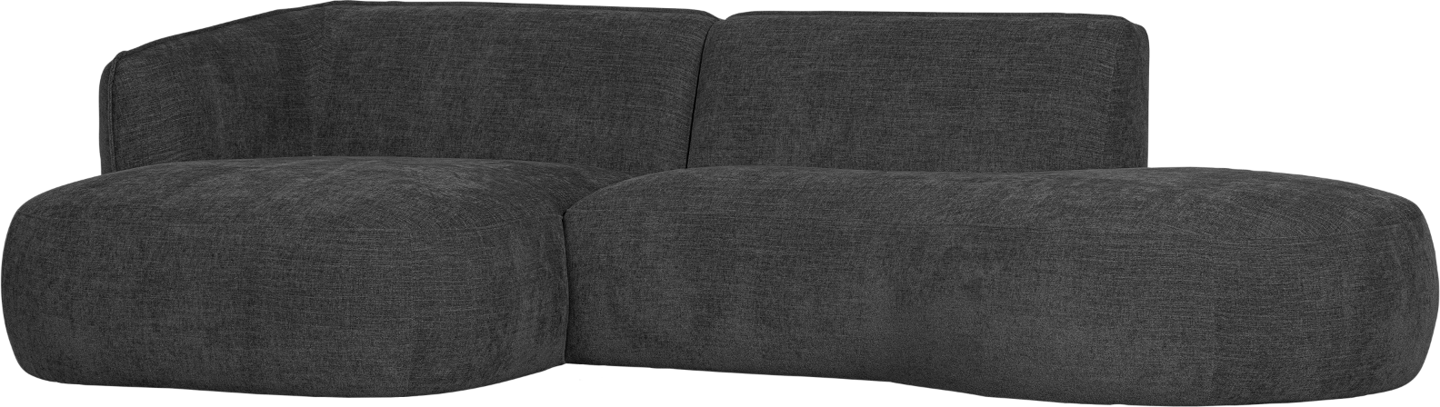 Grå Hjørnesofa Venstrevendt Woood Polly Polyester Sofa 150x278 - Woood Luxliving - 8714713185580