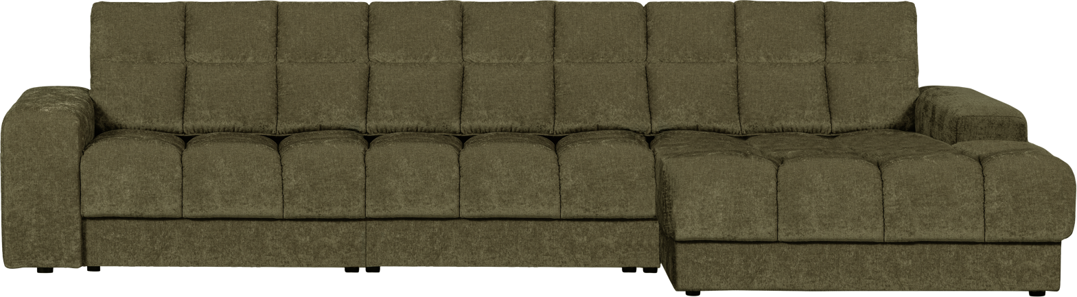 Grøn Chaiselong Sofa Woood Second Date Højrevendt Stof - Woood Luxliving - 8714713208418