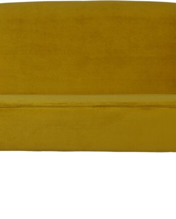 Gul Personers Sofa Woood Sara Jarra Fløjl 110x72x73 - Woood Luxliving  - 8714713067824