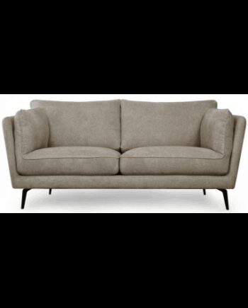 Baria Personers Sofa Metal Polyester B182 Sort Brun - Luxliving