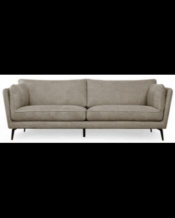 Baria Personers Sofa Metal Polyester B224 Sort Brun - Luxliving