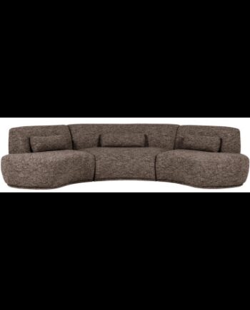 Batavier Buet Sofa Polyester 320 176 Meleret Brun - Woood Luxliving