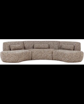 Batavier Buet Sofa Polyester 320 176 Meleret Lysebrun - Woood Luxliving