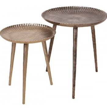 Bord Sæt Guld Oxideret Bolig & Brugskunst Godkarmashop - Godkarmashop Luxliving