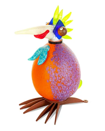 Glaskunst Udendørs Lampe Arthur Kunsthåndværk Glasfugl 43x36x22 Borowski - Borowski Luxliving