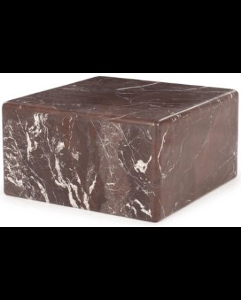 Dice Sofabord Marmor H32 B60 D60 Rød - By Boo Luxliving