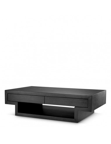 Eichholtz Rialto Sofabord Med Skuffer Egetræsfinr 140 Kulgrå - Eichholtz Luxliving