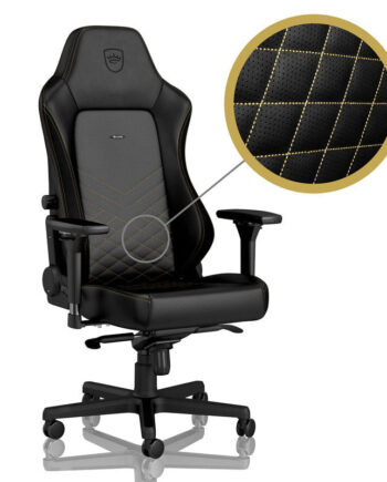 Sort Noblechairs Hero Black Gold - Noblechairs Luxliving  - 4251442501938