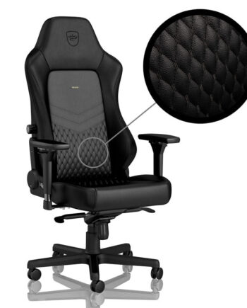 Sort Noblechairs Hero Real Leather - Noblechairs Luxliving  - 4251442501952