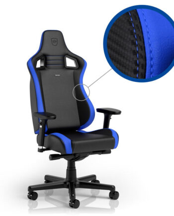 Sort Noblechairs Epic Compact Black Carbon Blue - Noblechairs Luxliving  - 4251442505240