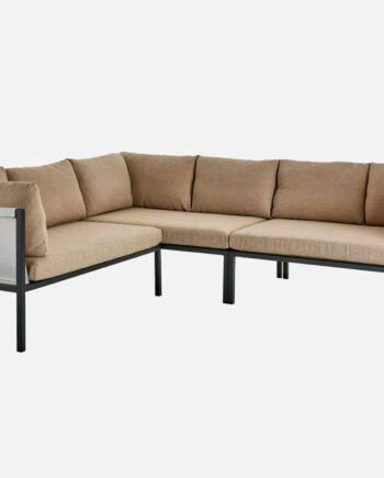 Antracit|Beige Hjørnesofa Allien - Luxliving