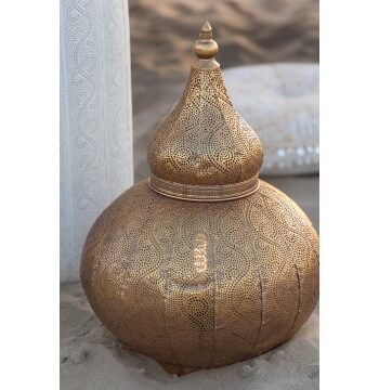 Lampe Aladin Gold 77cm Lamper Med Symboler Godkarmashop - Columbine Luxliving