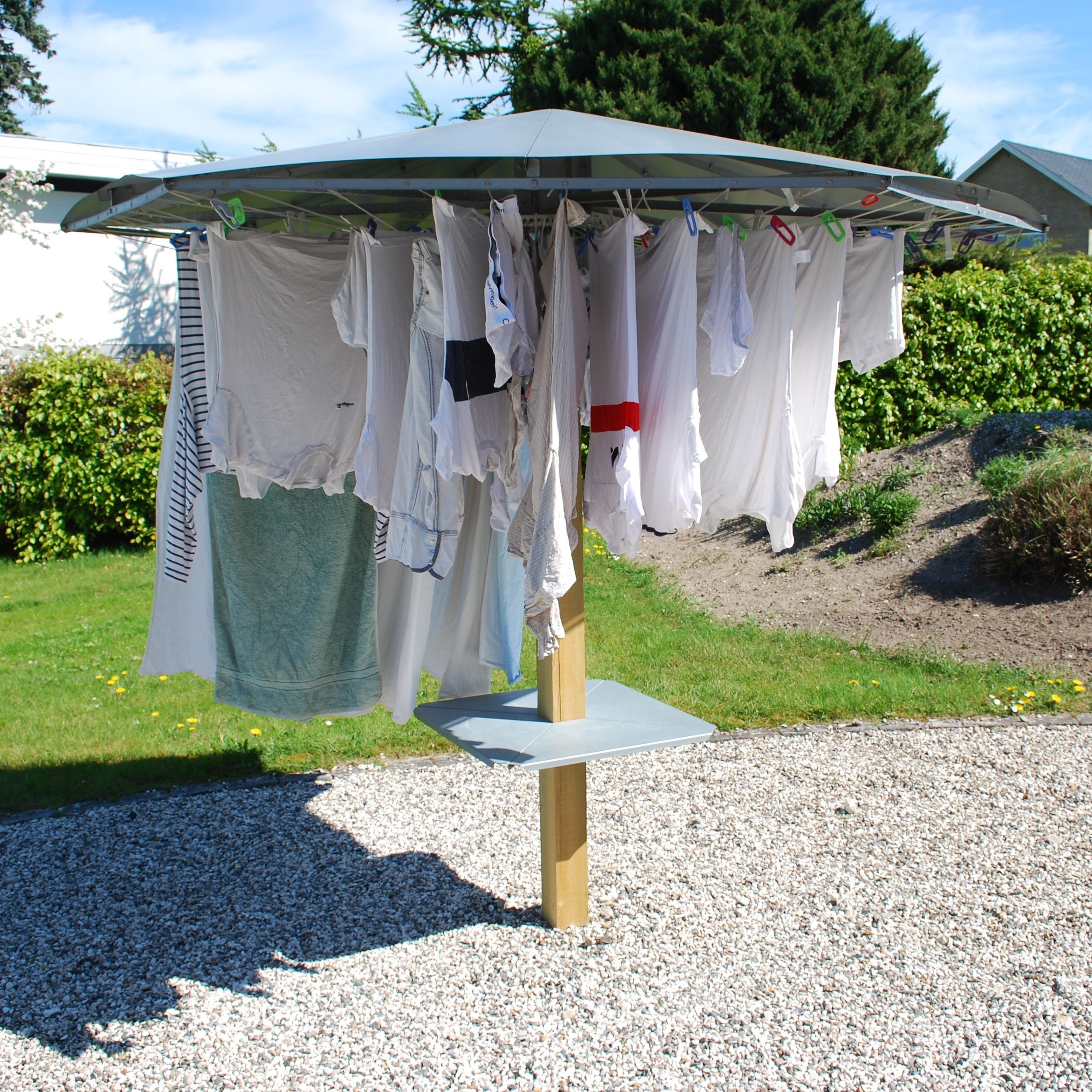 Tørrestativ Med Tag Standard Model Med Bord Lynophæng - Luxliving