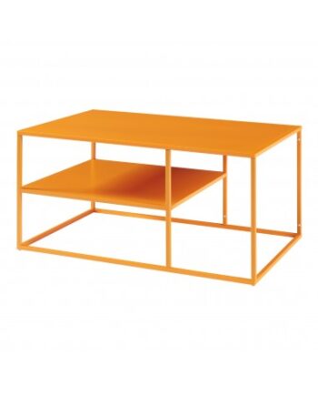 Sofabord Stål H45 B90 D60 Orange - Luxliving