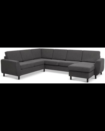 Wendy Sofa Polyester B295 D230 Sort Antracit - Luxliving