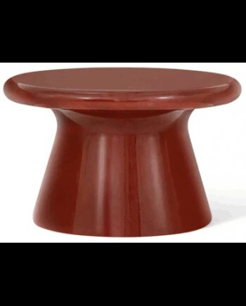 Yahiko Sofabord Fiberglas H40 Ø65 Bordeaux Højglans - Echo Echo Luxliving